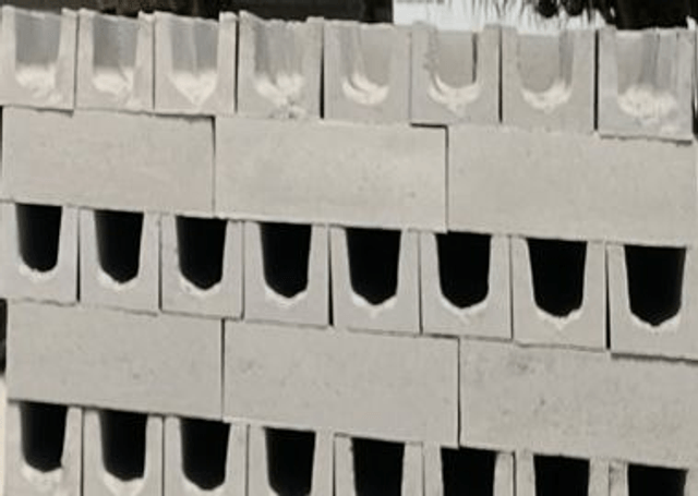 CANALETA 14X19X39 DE CONCRETO VIBRO PRENSADO - Preço para retirar na fábrica