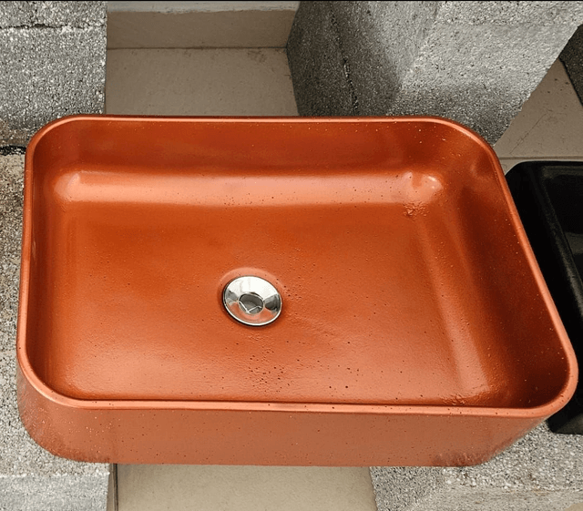 CUBA DE CONCRETO EM CORES PERSONALIZADAS RETANGULAR 32X12X47
